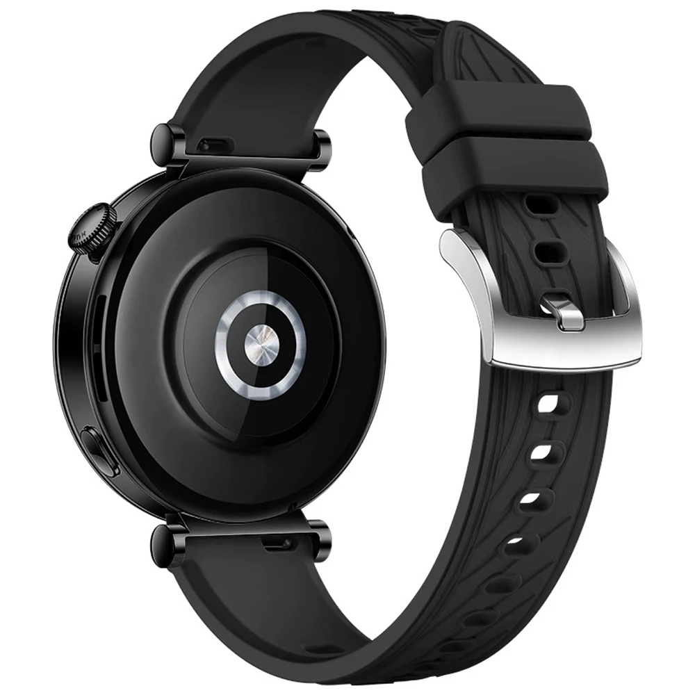 Elegant 18mm Slim Silicone Bracelet Strap for Women - Soft, Stylish Wristband