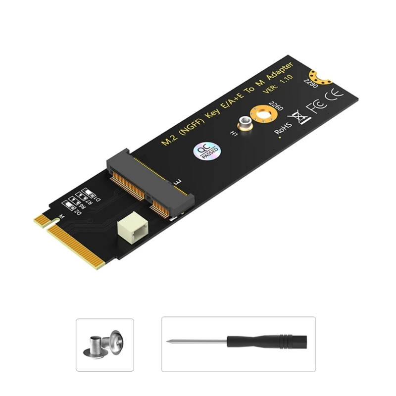 

NGFF M.2 A/A+E Key Slot to M.2 M Key PCIe WiFi Card Adapter NVMe Wireless Card