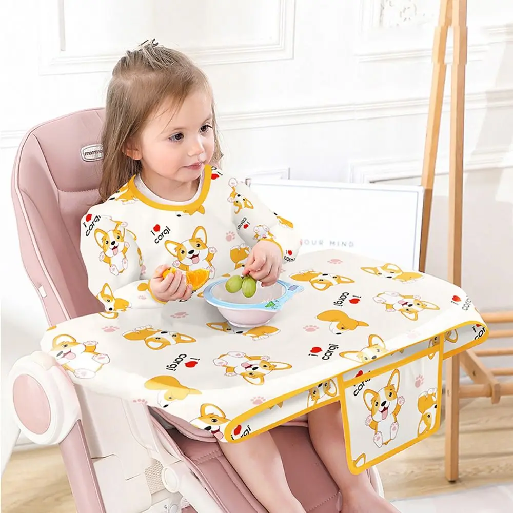 Lovely Cute Duck Dinosaur Baby Feeding Supplies Waterproof Anti-Dirty Baby Eating Artifact Baby Coverall Baby Apron Baby Bib