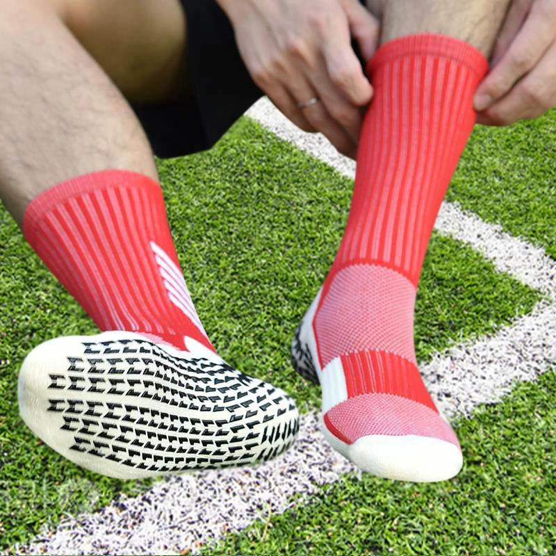 Soccer Socks Adults Anti Socks Slip Soccer Kids High Quality Athletic Sports Grip Sock Non Slip Football Basketball Hockey Socks Unisex