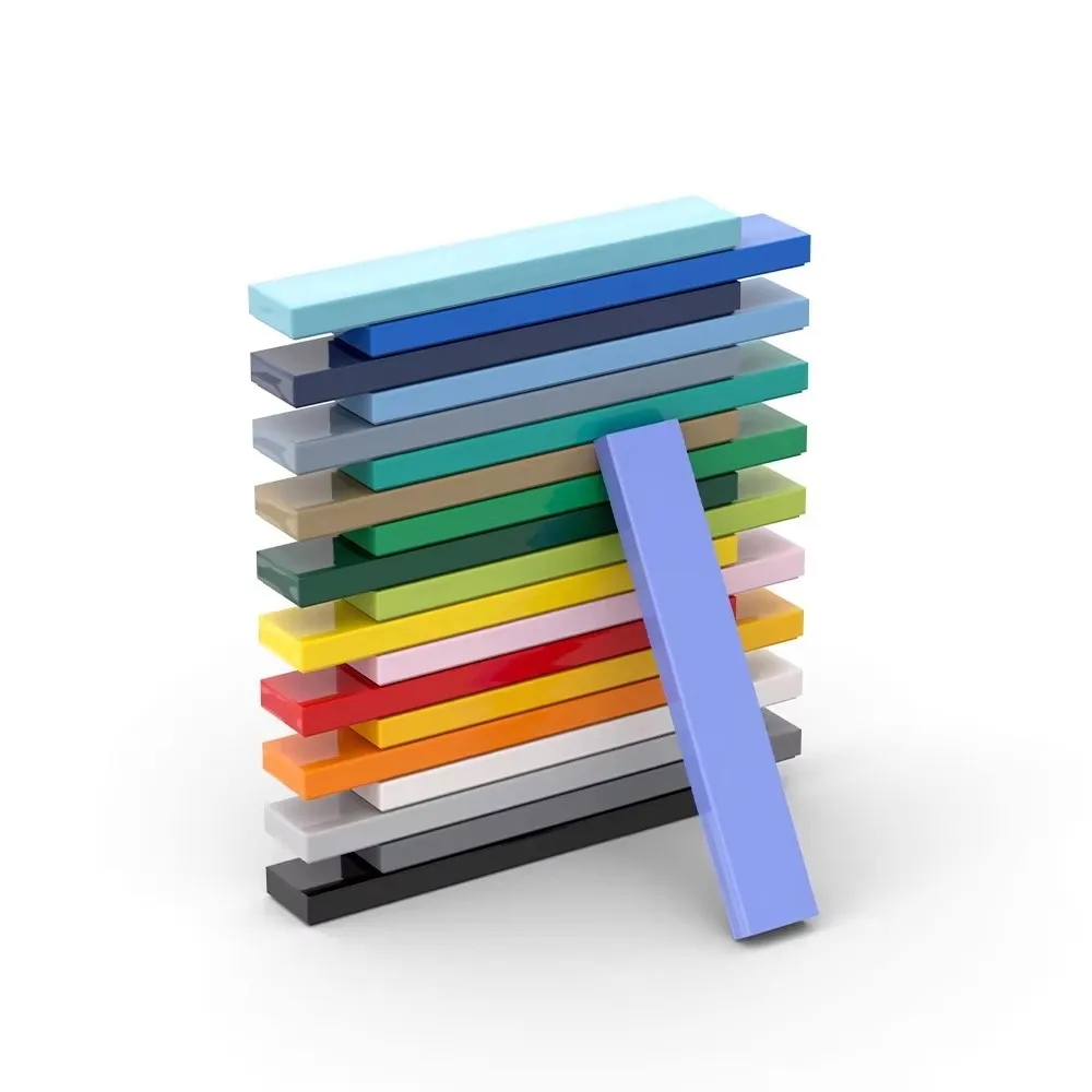 50 stücke DIY Bausteine Glatte 1x6 Figur Ziegel 11 Farben Pädagogisches Kreatives Spielzeug für Kinder Größe Kompatibel mit 6636 – Detail 13