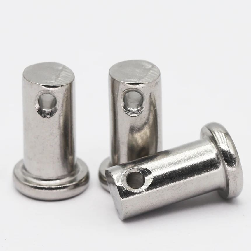 M6 M6*16 M6x16 M6*20 M6x20 M6*25 M6x25 304 Stainless Steel DIN1444 Flat Head Cylindrical Round Dowel Hole Clevis Pin With Head