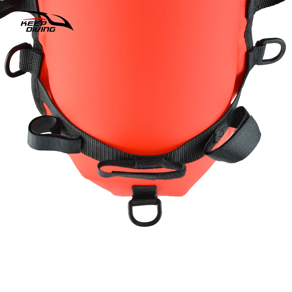 スピアフィッシングスキューバダイビングインフレーションブイシグナルフロートボール+ダイビングフラグフリーダイビングギア装備 スピアフィッシングスキューバダイビングインフレーションブイシグナル