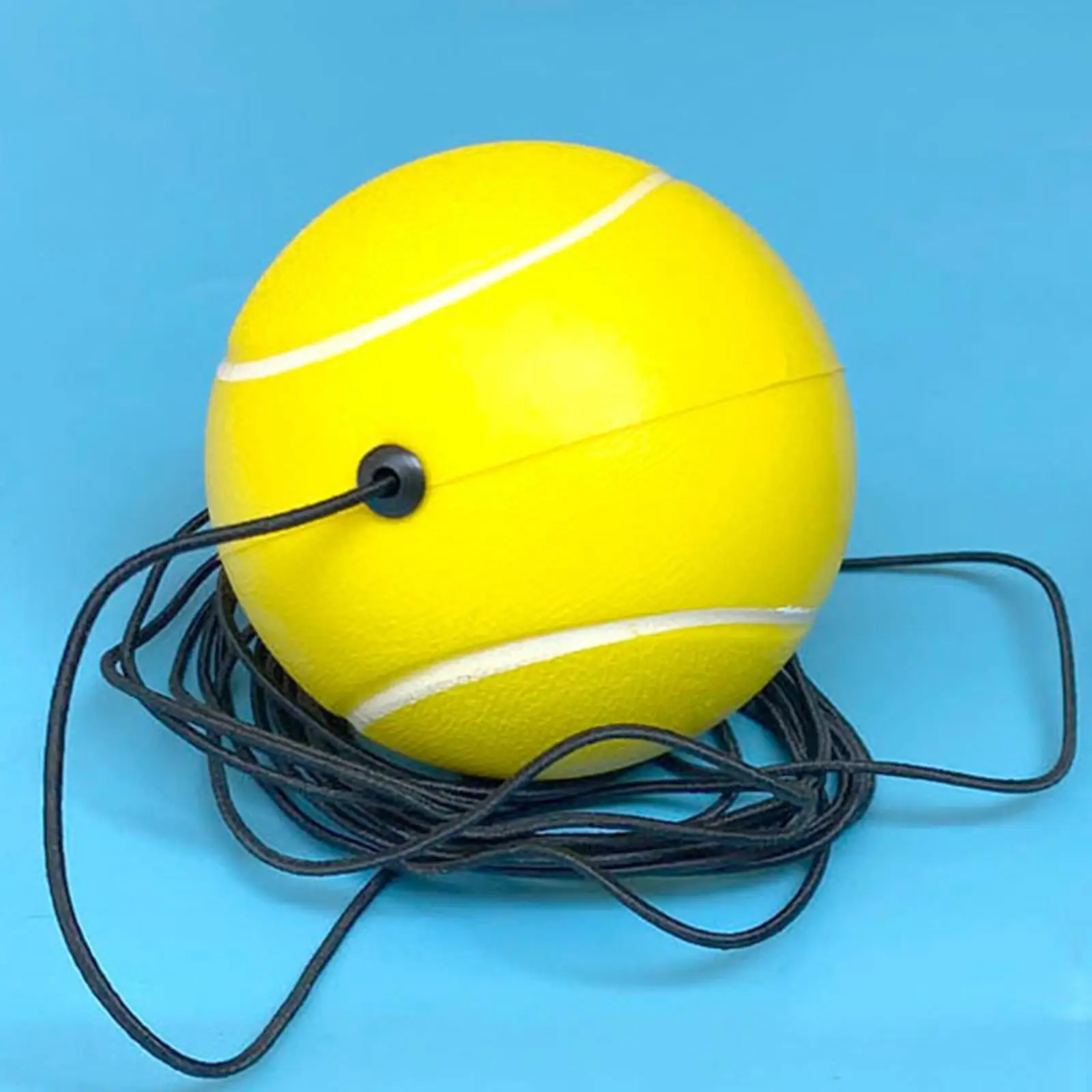 Elastic Tennis Trainer Ball with Cord Sports Tool Exercise Equipment Tennis Trainer Ball 63mm Training Ball for Tennis Practice