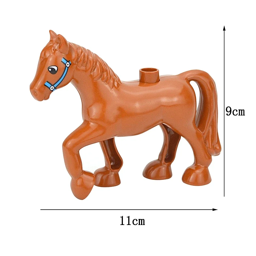 Bulk Large Animal Building Blocks Set - Farm & Zoo Creatures Toys