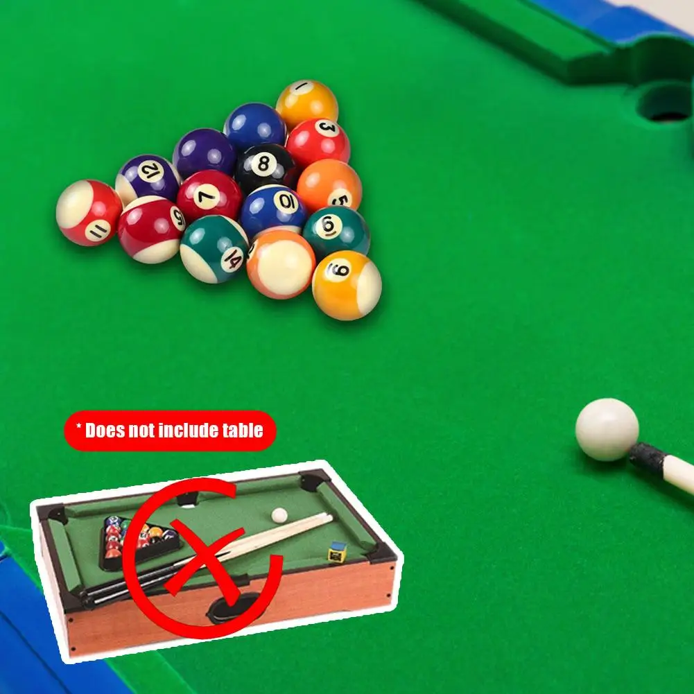25MM Children Mini Billiards Table Balls Set Resin Small Pool Cue Balls Full Set Snooker & Billiard Accessories