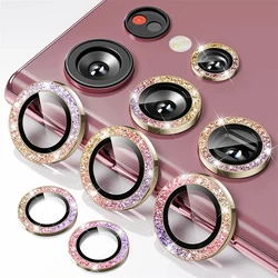 Anello Glitter Camera con Protezione dello Schermo della Lente Posteriore e Custodia con Coperchio