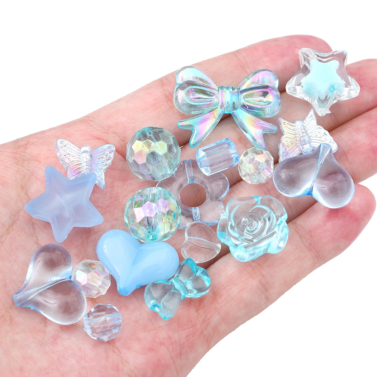 30 g Acrylperlen im Barockstil, bunt, gemischt, lose Perlen für DIY-Schmuckherstellung, Armband, Telefonkette, Zubehör – Detail 11