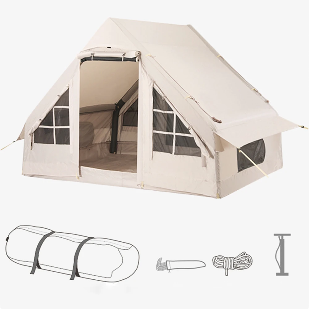 

Waterproof Large Inflatable Tent Oxford PVC Camping Tent for Fishing Hiking Camping Backpacking 5-8 Person Family House Tents