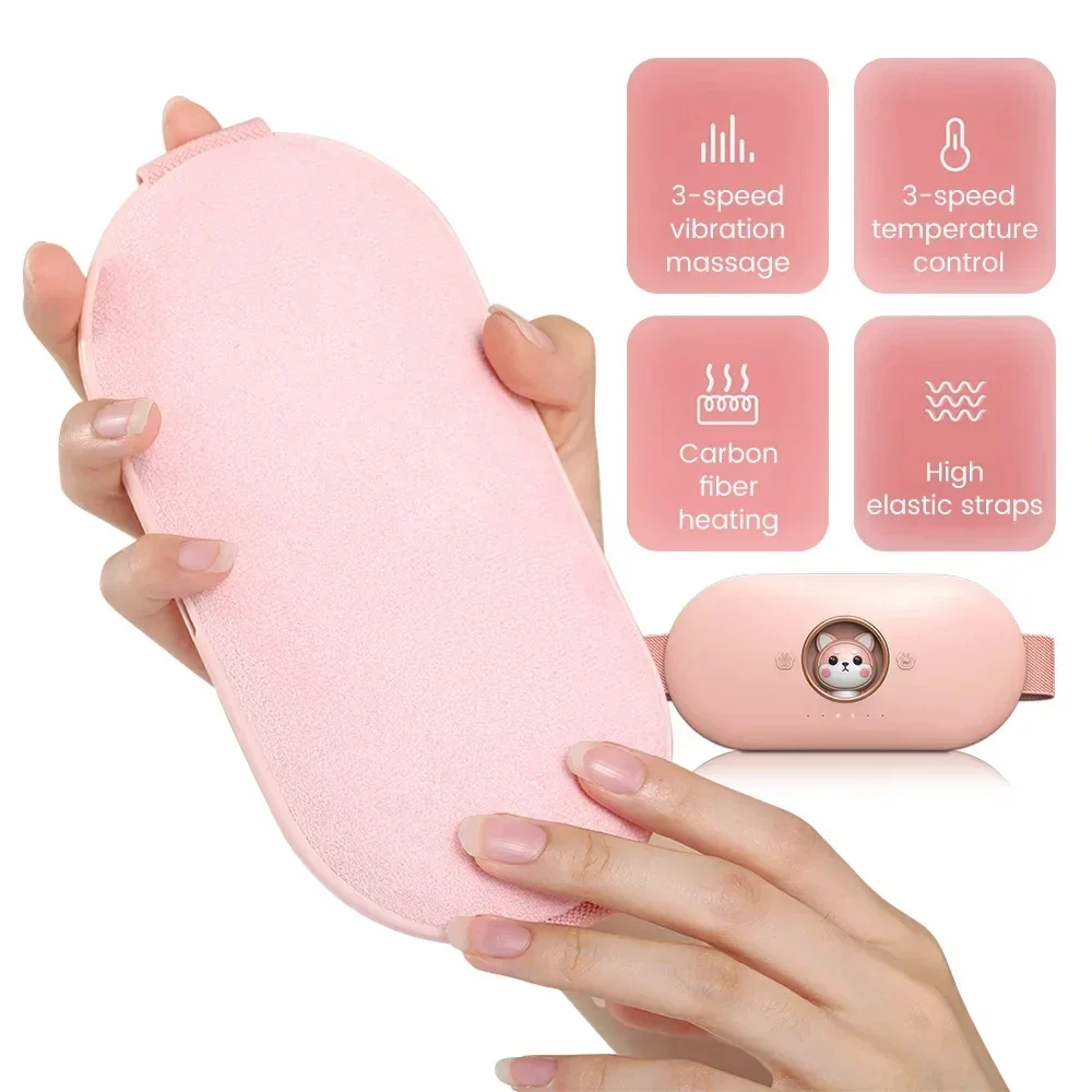 Menstrual Anti-cold and Warm Palace Massage Heat Period Pain Relief Portable Warming Belt Thermal Massager Stomach Heating Belt