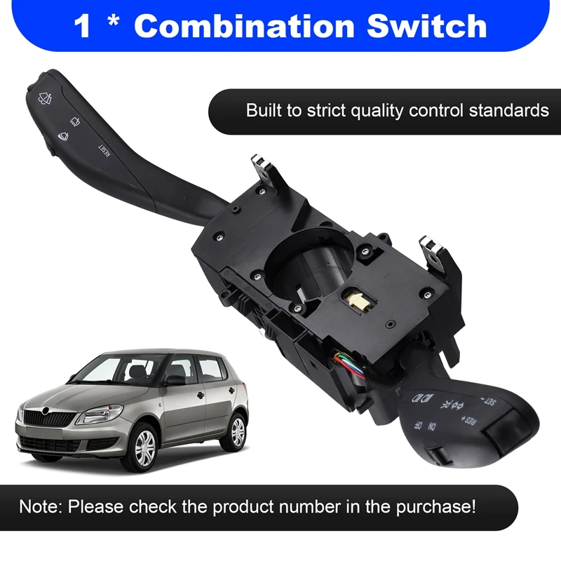 Combination Switch Turn Signal Wiper Control Switch For SEAT IBIZA IV SKODA FABIA VW TRANSPORT 6RD953503B 7H0953513C