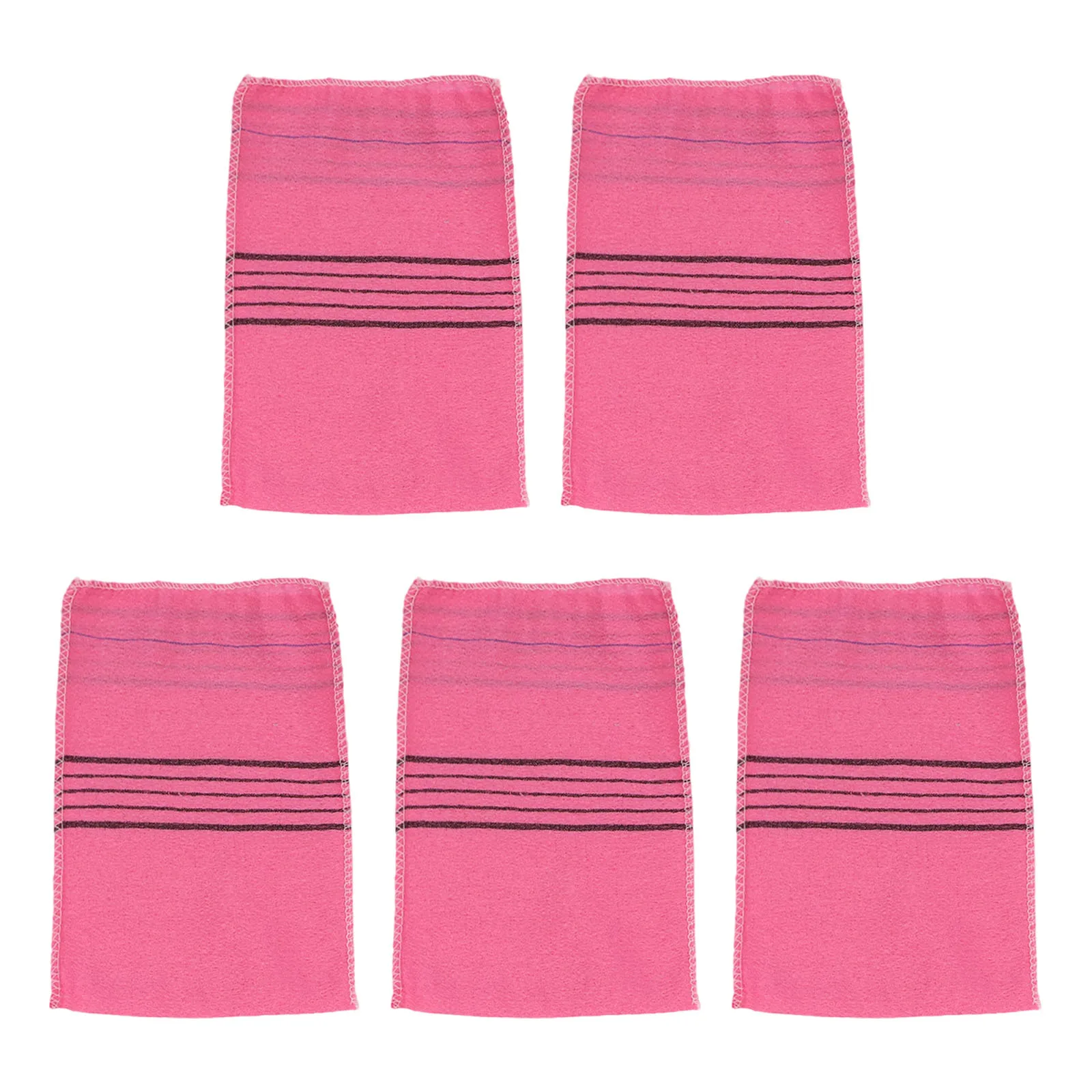 5Pcs 샤워 목욕 스크럽 장갑 한국어 엑스 폴리 에이 팅 바디 스크럽 샤워 타올..