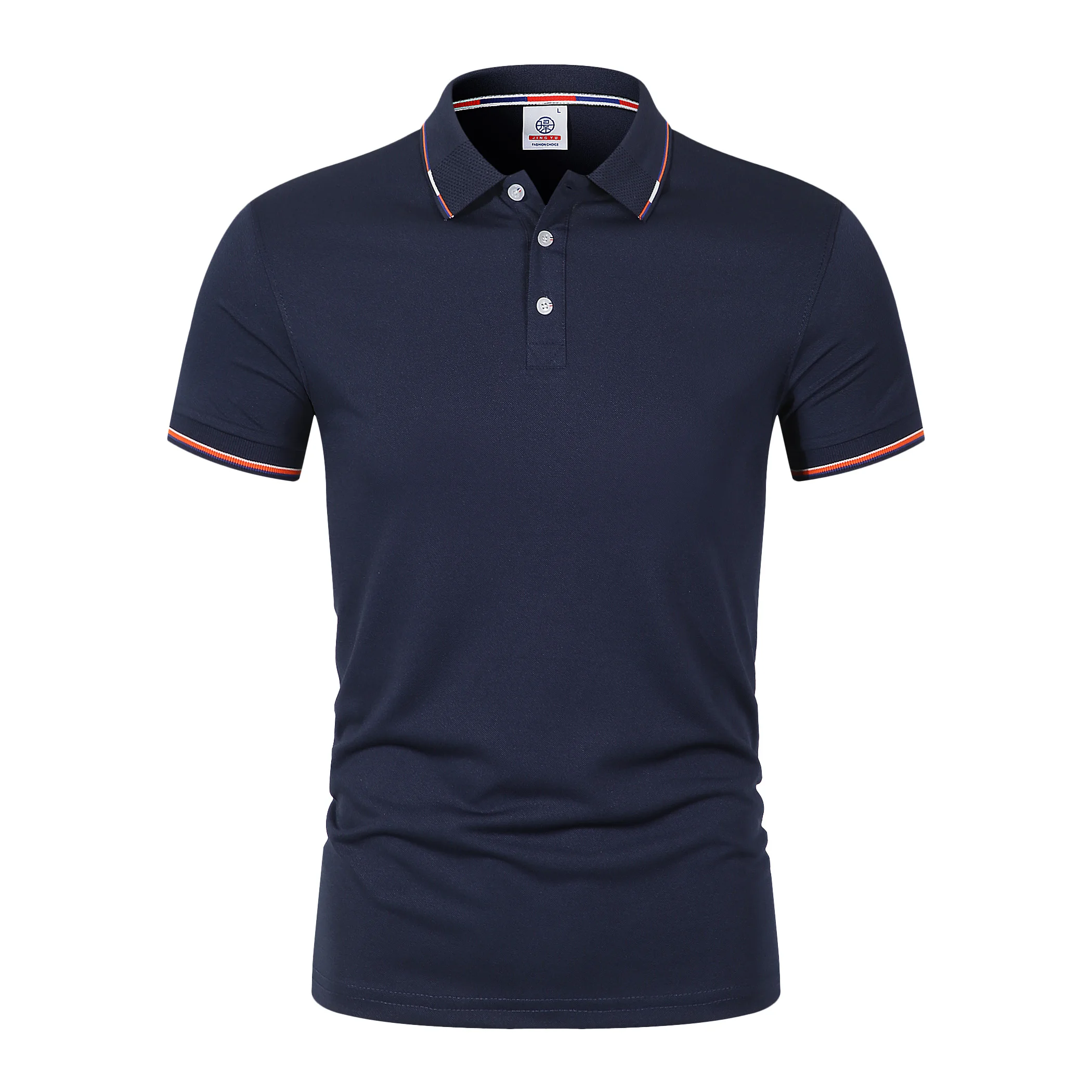 

Summer new fashion men's casual POLO shirt lapel short sleeve classic slim shirt casual breathable T-shirt top men's wear