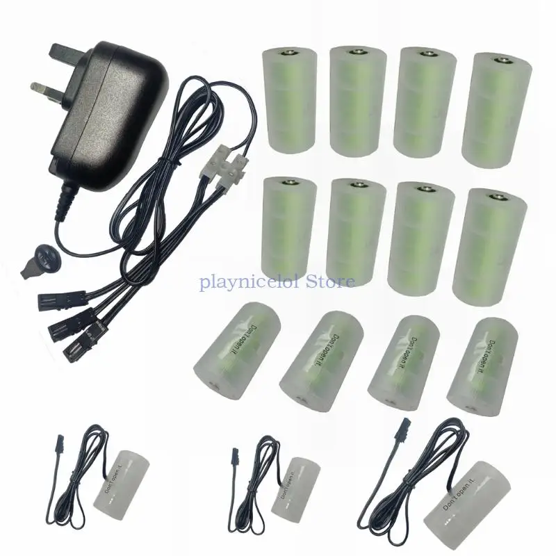 

AC100-240V Power Adapter, DC3V-12V Battery Eliminators for LR20 D or LR14 C E8BA