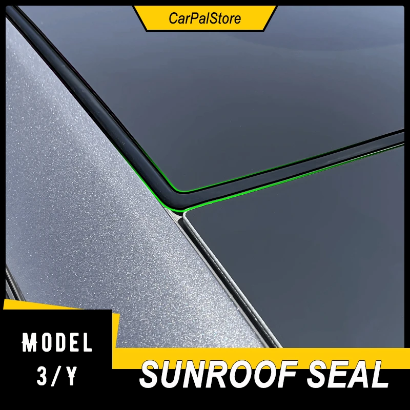 Car Sunroof Skylight Roof Sealing Strip Elastic Band Wind Noise