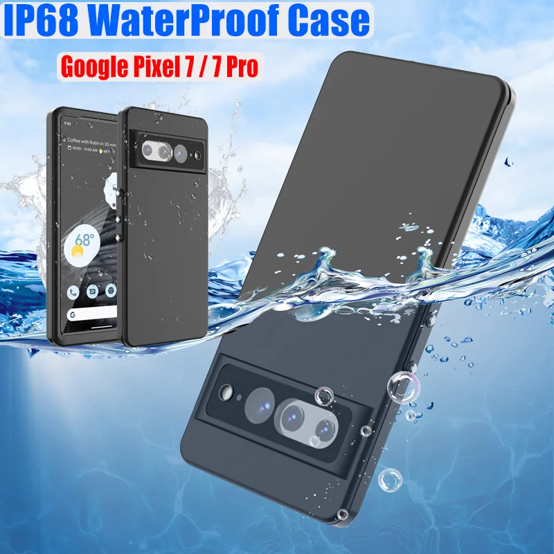 Ip68 Waterproof Case For Google Pixel 7 Pro Diving Swim Outdoor Sports Antifall Dustproof Tpu