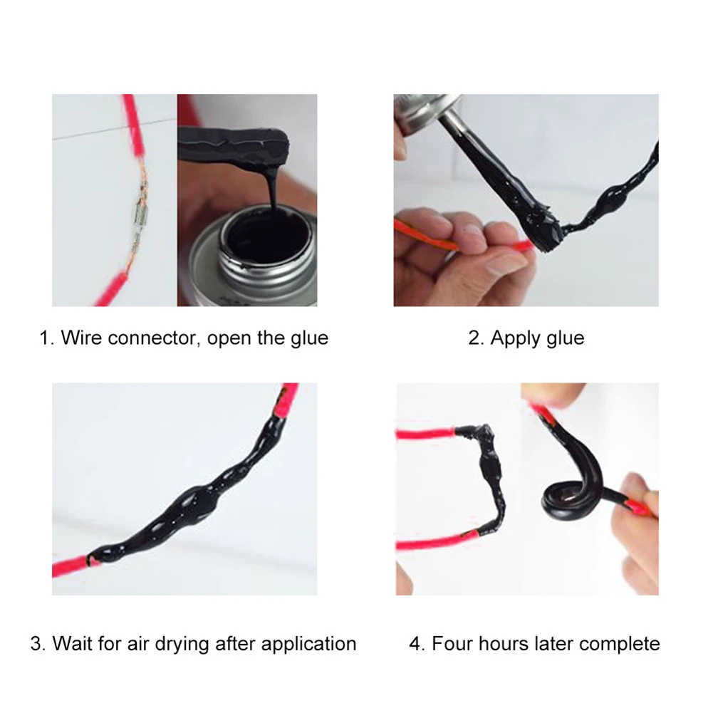 Electrical Insulating Tape 30/50/125ML Liquid Repair Rubber Electrical Wire Cable Coat Fix Line Glue Wide Range Liquid Insulation Paste electrical tape,electrical insulating tape,electrical repair liquid,electrical sealant