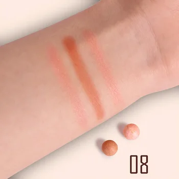 Long Lasting Roll-on Blush Shimmer Matte Finish with Brush 3D Glossy Texture for Daily Makeup Rich in Texture 2