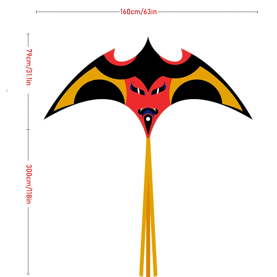 1.6-Meter Irregular Delta Kite Wind Magic Kite Cool Handsome Gift Boys Outdoor Sports Family Games Easy to Fly delta kite beach delta kite