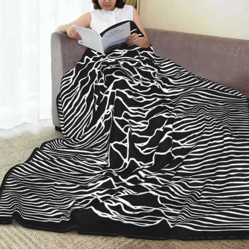 Joy Division Unknown Pleasures 앨범 레코드 커버 담요 벨벳 컴포트 산호 플리스 침구 용품, 가족 경비