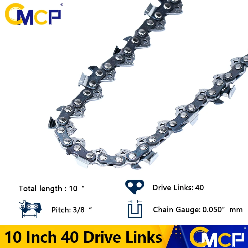 CMCP 10 Inch Chainsaw Wood Cutting Saw Chain 3/8 Pitch 40 Drive Links 0