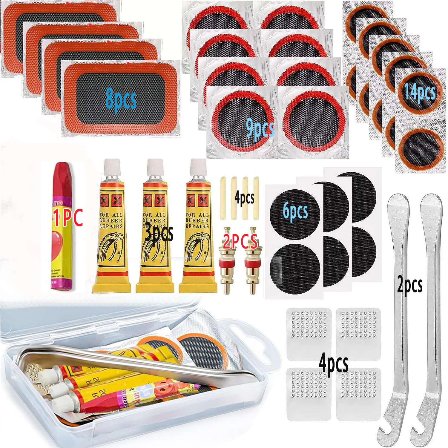 Complete Bike Tire Patch Repair Kit 1