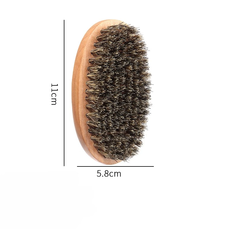 Luxurious Soft Boar Bristle Shaving Brush & Wooden Comb Grooming Kit with Gift Bag