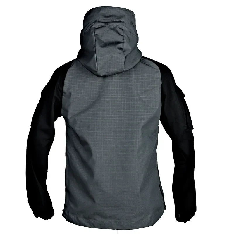 Outdoor Tactical Jacket Men Combat Military Coat Spring Autumn Detachable Hoodie Multi-pocket Windproof Jackets Male Clothing