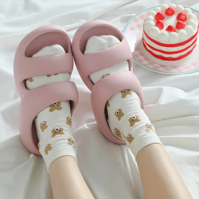 

Women's Summer Household Slippers Thick-soled Anti-slip Eva Shoes Men Slippers Men Shoes Comfortable Fashion Shower Shoes