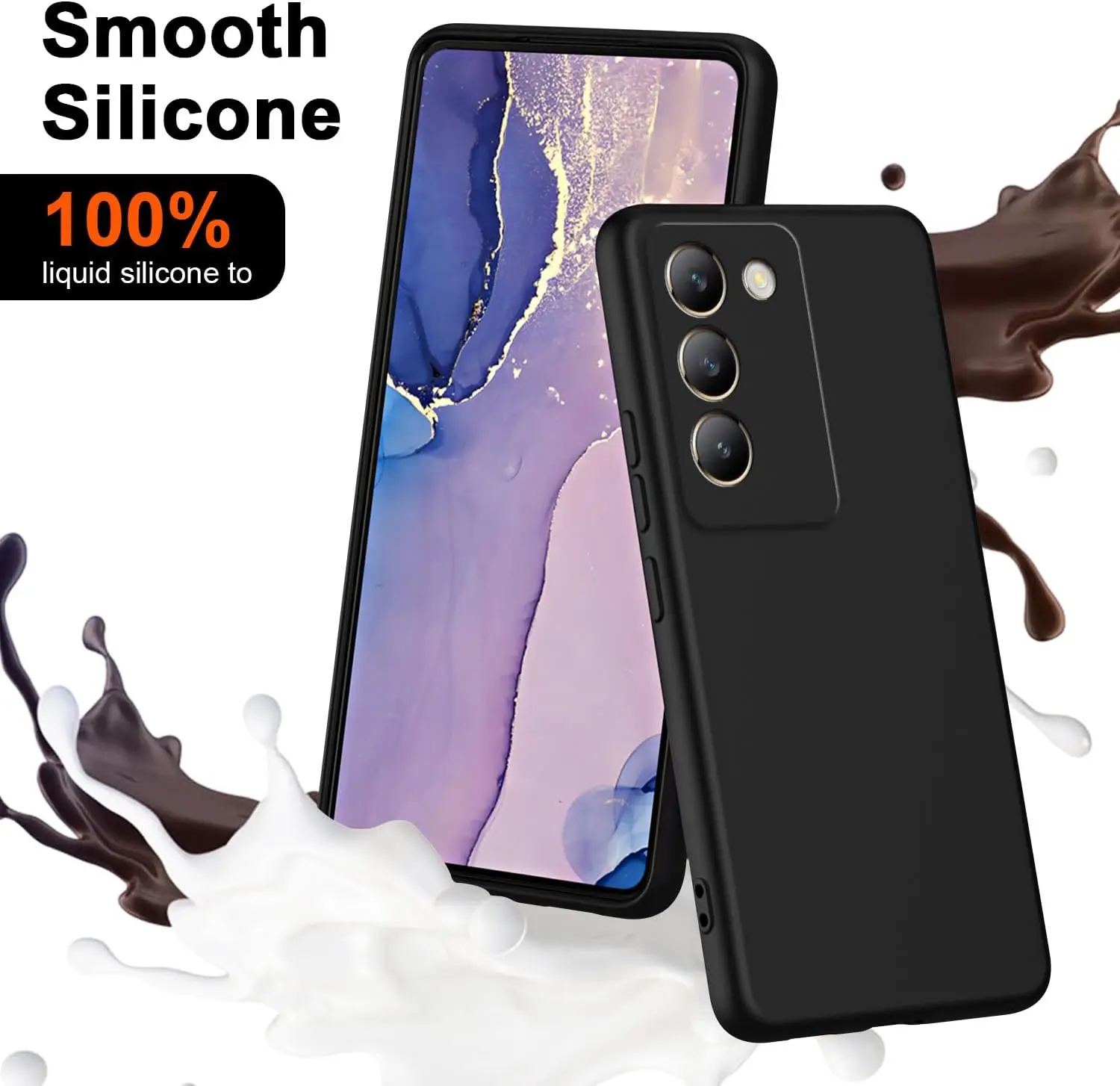 Flexible Flüssigkeit Silikon TPU Fall Für OnePlus Nord CE 4 Lite 5G N30 SE N300 N20 2T CE 3 2 Schutzhülle Fundas Coque Capa_voghion.com