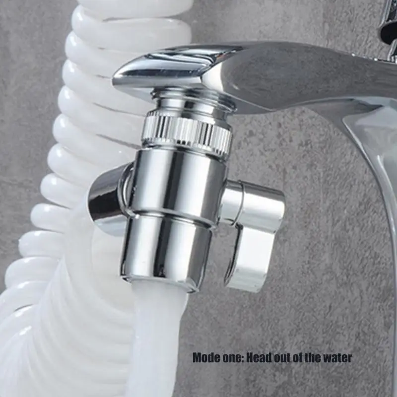 Steel Faucet Splitter Aerator Diverters Valves for Easy Connection to Shower Hose 203F