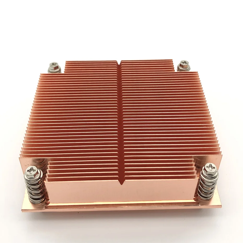 COOLSERVER 1U1C 1U Desktop PC CPU Cooler Server Workstation Passive Cooling Thin Heat Sink For LGA2011 LAG115X