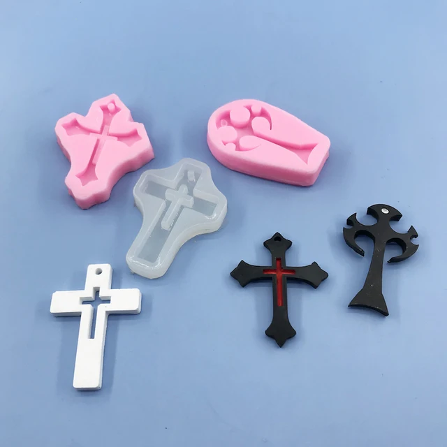 Mnyb Cross Szilikon Epoxi Gyanta Penész Ékszerek Készítéséhez Casting Kézműves Barkácsolás Művészeti Eszközök - Image 3