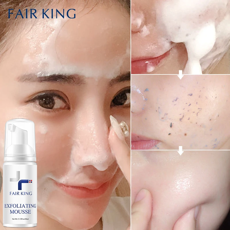Facial Exfoliating Mousse Cleanser Exfoliator Face Scrub Deep Remove Cleaning All Skin Types Smooth Moistur facial scrub face wash