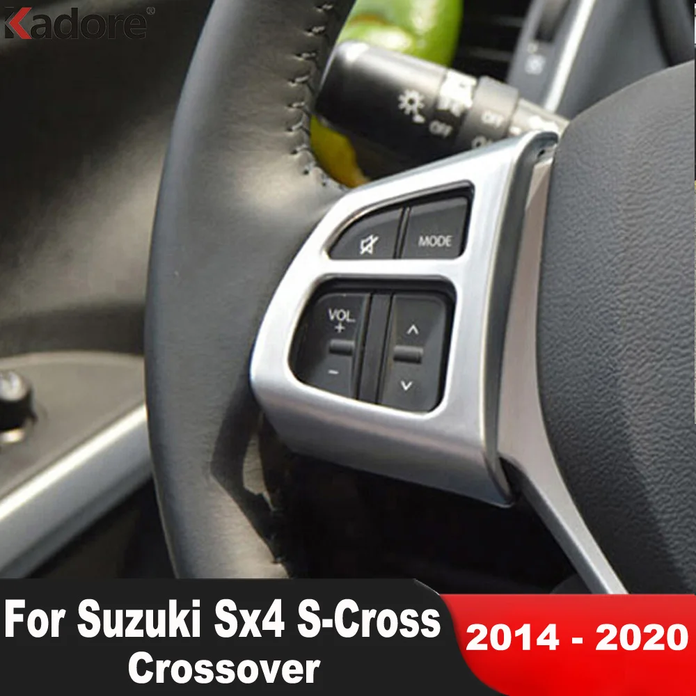 

Отделка панели руля автомобиля для Suzuki Sx4 S-Cross кроссовера 2014-2016 2017 2018 2019 2020 матовые аксессуары для интерьера