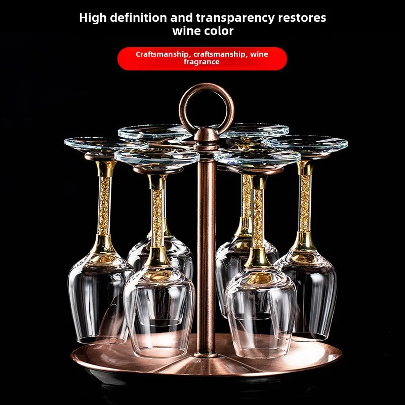 Crystal Cup with Gold Handles and Stem. Available in 3 Sizes