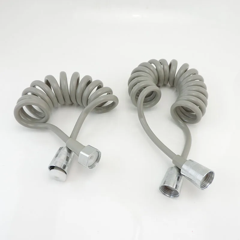 S2eb5721fcfc14f8f8072f3fd2215a86be Plastic Water Toilet Bidet Sprayer Flexible Spring Shower head Hose tube Telephone Line soft Hoses bathroom Accessories Mallzona