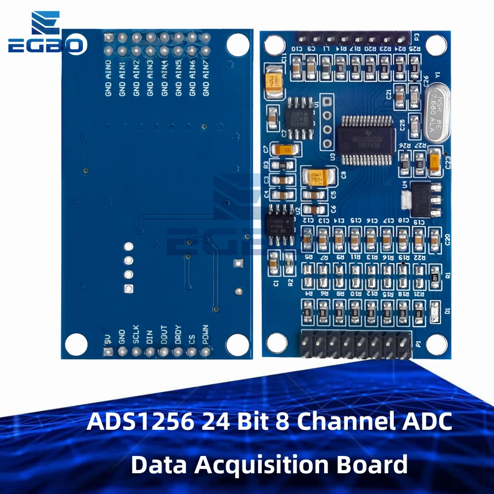 Module Acquisition Données 8 Canaux Module ADC ADS1256 24 Bits Convertisseur Analogique Num Rique 8 Canaux 659857