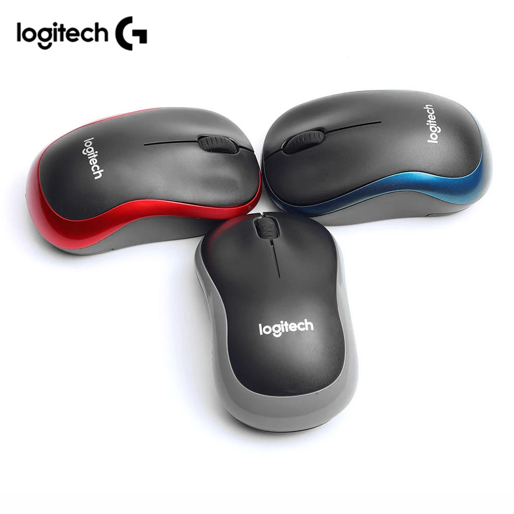 Wireless Mouse Logitech M185 2.4 GHz USB 1000DPI 3 Buttons Silent Gaming Optical Navigation for PC/Laptop Gamer