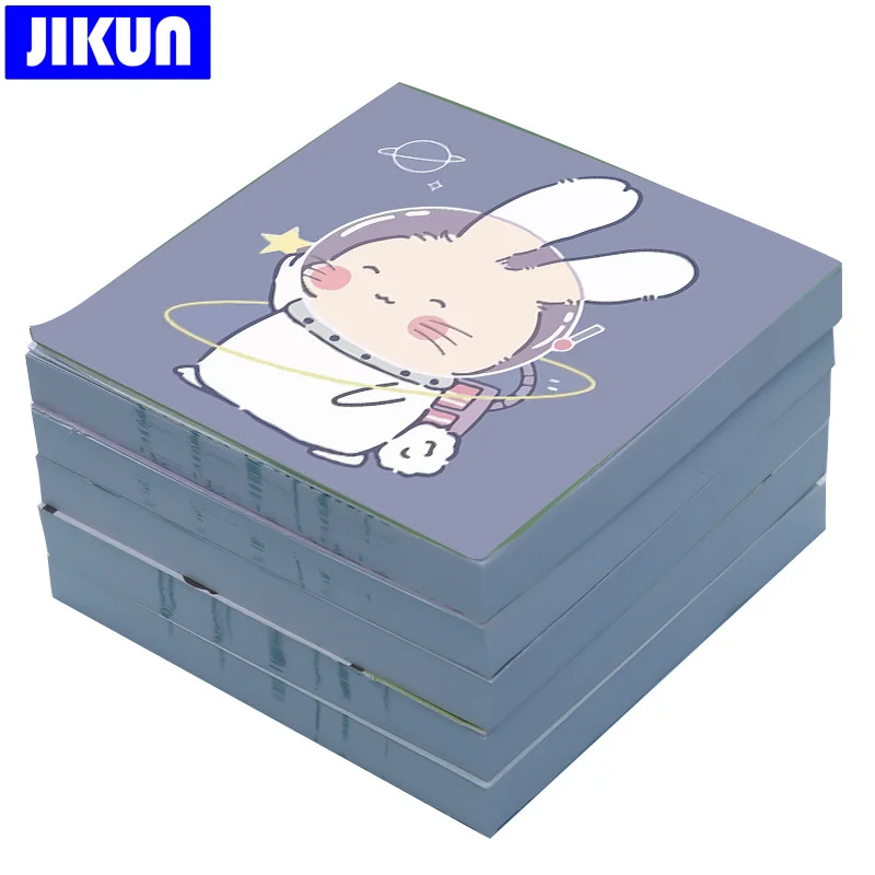 Jiguan-�Ϳ��� �䳢 �� ��ƼĿ �޸���, 100 ��, �л� �޸� �е�, �繫�� ����, 80x80mm