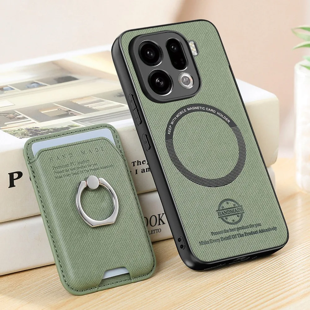 Luxury 2-in-1 Detachable Leather Card Holder Phone Case with Magnetic Closure