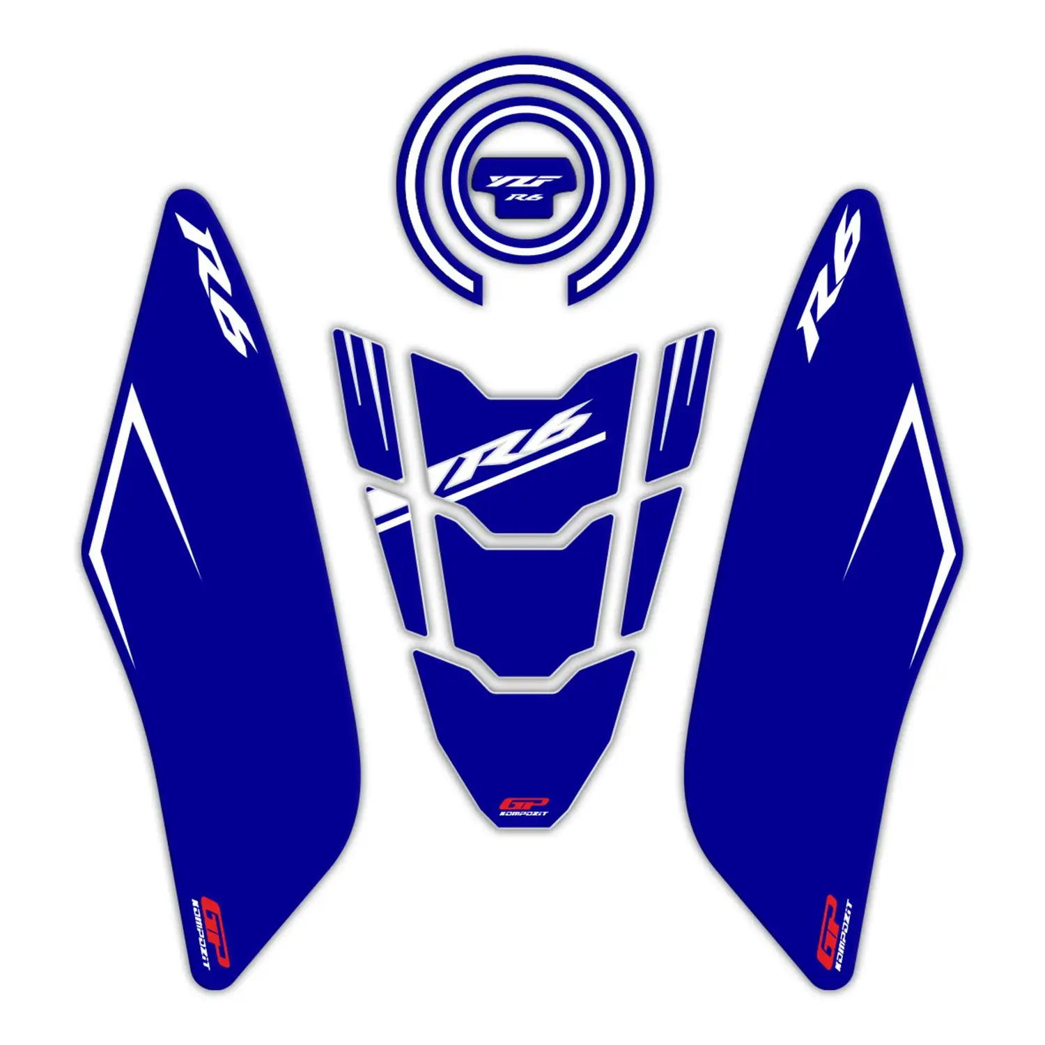 

GP Composite For R6 2017-2022 Compatible Tank Pad Set Blue