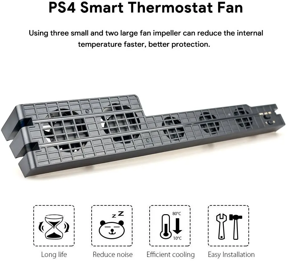 Cooling Fan Cooler DC 5V For Sony PS4 Pro Slim Game Console Playstation Play Station PS 4 Refrigerator USB Ventilator Portable cooling fan gaming cooling fan