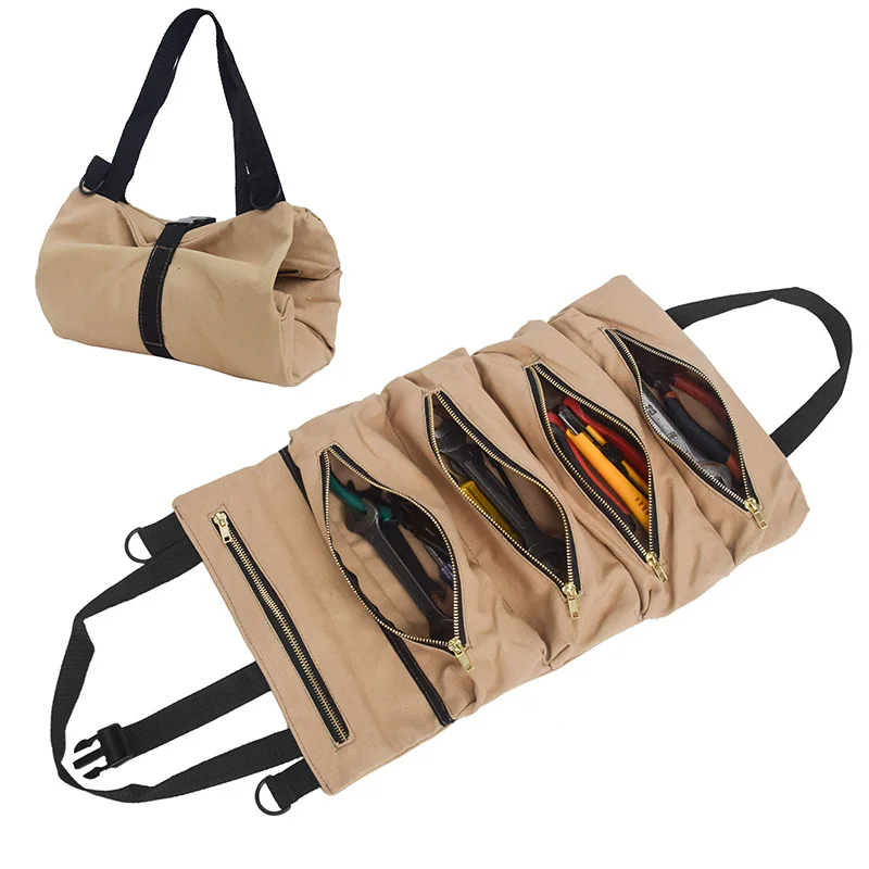 

Сумка-Органайзер для инструментов, тактическая многофункциональная парусиновая Сумочка для гаечных ключей, подвесной автомобильный Орган...