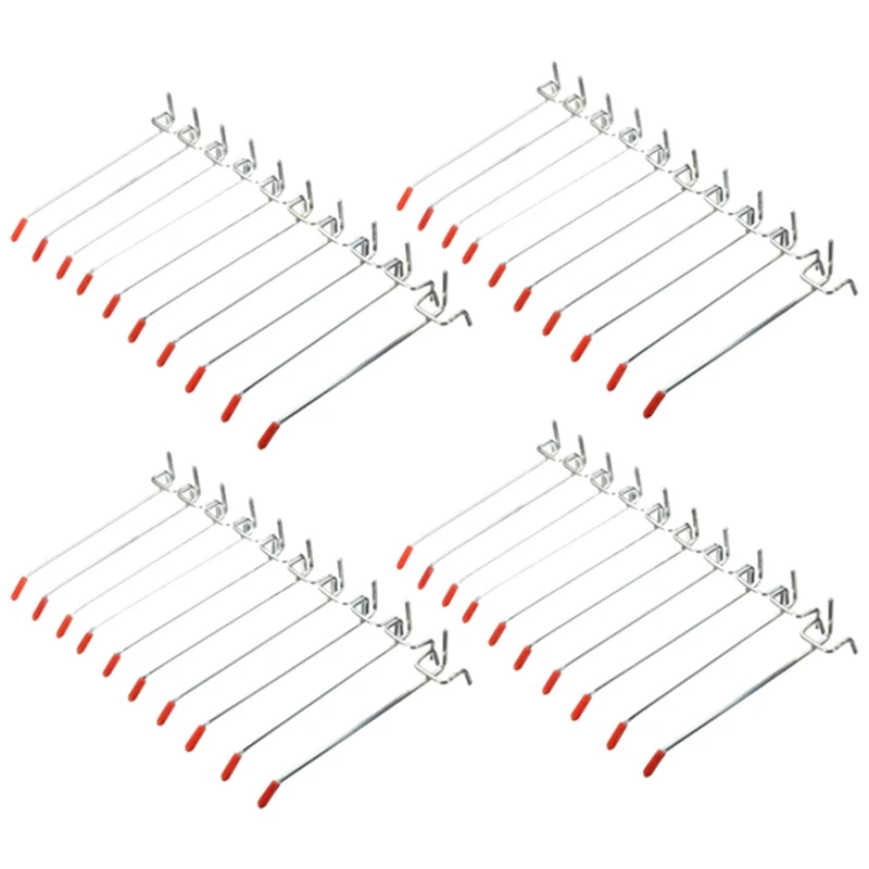 Ganchos de Parede Pegboard Único Exibição de Varejo Loja Peg Fits 150 mm 25 mm 40 Pcs