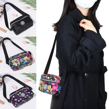 Borsa a tracolla da donna Borse quadrate Feminina Borsa a tracolla casual Borsa a tracolla per lo shopping in nylon moda