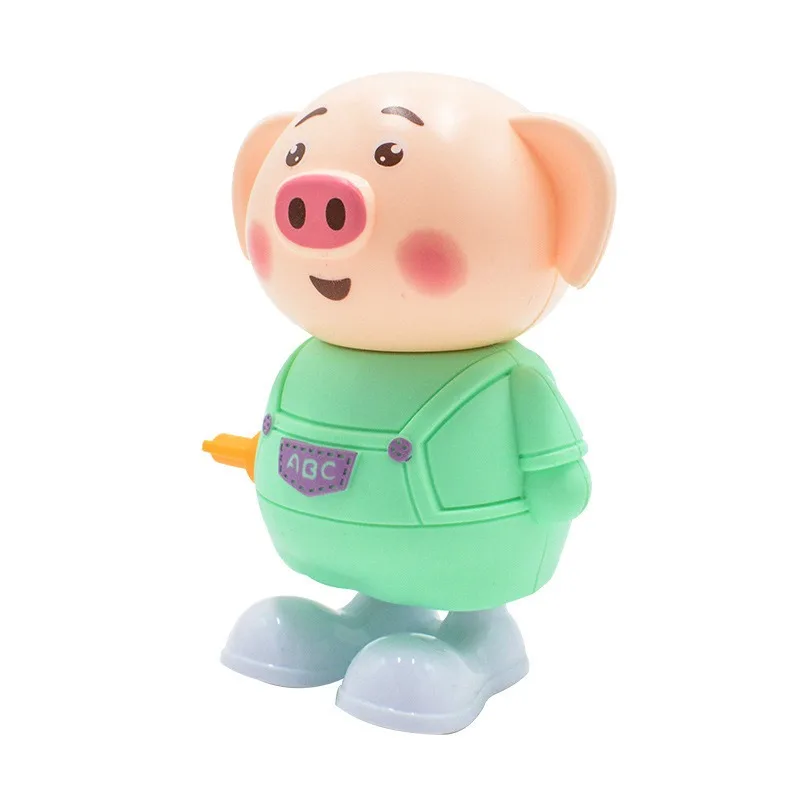1pcs Children Clockwork Toys Jumping Pig Clockwork Little Cute Pig No Battery Cute Animal Shaped Children's Educational Toys