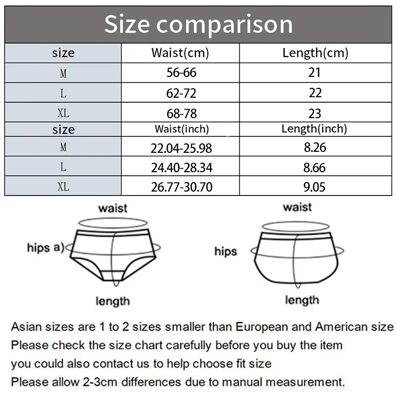 3PCS Womens Lace Low Waist Briefs - Sexy Quick Drying Seamless Underwear