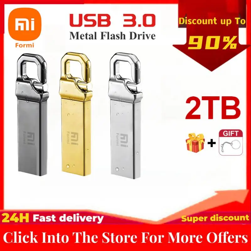 Memory Stick 1Tb 2Tb Usb 3.0 Flash Drive Impermeabile Ad Alta Velocità 128Gb Hard Drive Mini Key Pen Drive In Metallo Per Pc Car Musie U Disk