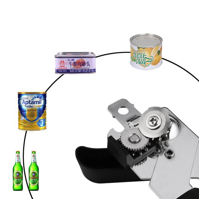 Stainless Steel Multifunctional Professional Manual Can Opener Craft Beer Grip Can Opener Bottle Kitchen Gadgets